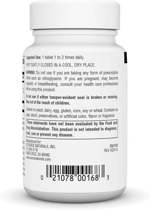 Source Naturals N-Acetyl Cysteine, 1000 mg Dietary Supplement, 30 Tablets - Antioxidant Support for Respiratory Health