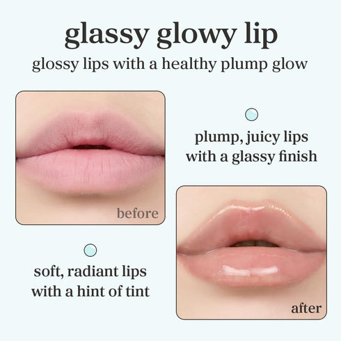 NOONI Korean Lip Oil - Applemint, Long-Lasting, Moisturizing, Hydrating, 0.12 FL Oz
