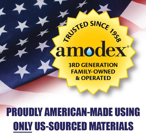 Amodex Ink & Stain Remover Arsenal, Safe for Clothes, Leather, Skin, Full Set with 2 Bottles, 1 Brush, 10 Wipes