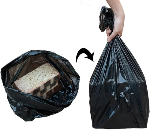 10 Gallon Kitchen Trash Bag, Black Wastebasket Liners, 170 Counts