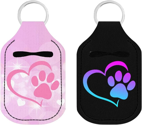 Upetstory Set of 2 Hand Sanitizer Keychain Holder for Adults Kids