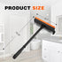 Neeklinny 2 in1 16inch Window Squeegee for Car, Window Cleaner with Long Handle,Sponge Car Window Squeegee for Gas