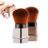Retractable Kabuki Makeup Brushes Set - Foundation, Powder, Blush, Bronzer, Face Blender Brush with Cover - Golden