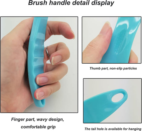 WAFJAMF Foot Stone Brush Exfoliating Shower Foot Scrubber with Pumice (1 PCS Blue)