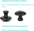 Set 2 Natural Bian Stone Massage Stones - of Mushroom-Shaped Hot Rocks