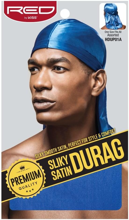 KISS Red Premium Silky Satin Durag in Royal Blue