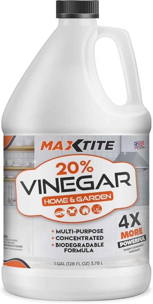 MAXTITE High-Strength 20% Vinegar for Home & Garden Cleaning (1 Gallon)