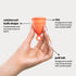 Zeerocup 2 Pack Reusable Menstrual Cup - Small & Large Soft Medical-Grade Silicone Period Cups with Pull-Tab for Easy