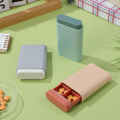 Portable Small Pill Organizer - Travel-Friendly Medicine Case in Durable ABS