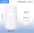 Empty Plastic Pill Bottle Medicine Bottles, Reagent Chemical Container with Smooth Screw Lid for Liquid Solid Powder