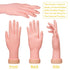 krofaue 2 Pack Right Hands Practice Nail Tips Art Trainer Tool, Flexible Bendable Movable Manicure Tool
