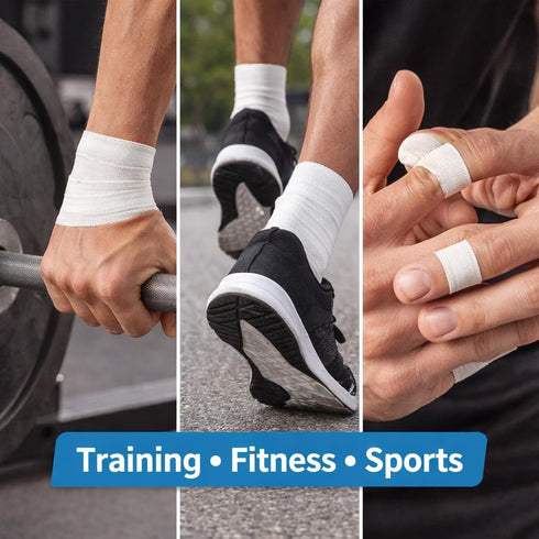 TIMPHO 1.5 Inch 10 2 Athletic Sports Tape x Yards per Roll, Easy Tear Support Tape for Training, Gym & Everyday