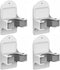 Plastic Broom Holder Wall Mount, 4 Count, White