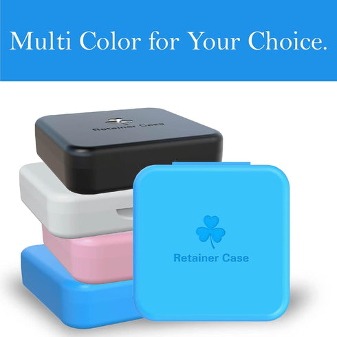 ARGOMAX Retainer Case - 4 Piece Aligner and Braces Box in Blue