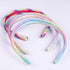 Rainbow Headbands, 8 Pcs Sweet Hairbands for Girls, Sequin Printed Heart Mermaid Kids Hair Pieces