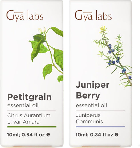 Petitgrain Essential Oil for Skin & Juniper Essential Oil for Skin Set