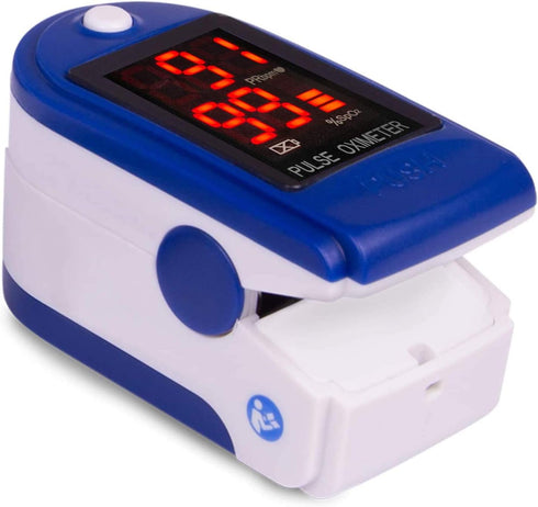 Roscoe Medical Finger Pulse Oximeter - Oxygen Saturation Monitor for Pediatric and Adult Use, Sports and Aviation