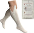 Original White 20-30 mmHg Firm Compression Leg Zipper Closed Toe Socks (2X-Large)