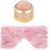gemshan Massage Roller Ball & Rose Quartz Eye Mask