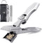 Nail Clippers for Thick Toenails, Heavy Duty Fingernail Clipper, Portable Ultra Sharp Splash Proof Large Trimmer for Men