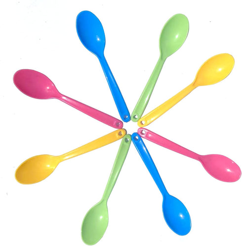 UDBTD Stock Your Home With Sturdy Large Eco-Friendly Plastic Spoons, Frozen Yogurt Ice