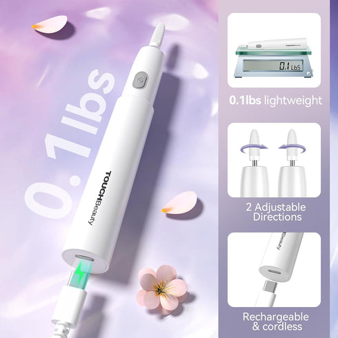 TOUCHBeauty Electric Nail Drill, Professional Nail Files for Acrylic Gel Nails, Portable Manicure Kit