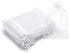 100Pcs Organza Bags 3x4 inches White - Small Mesh Jewelry Gift Bags for Wedding Favors