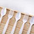 200 Count Heavy Weight White Plastic Silverware, Disposable Forks, Spoons Cutlery Set for Wedding Party Supplies