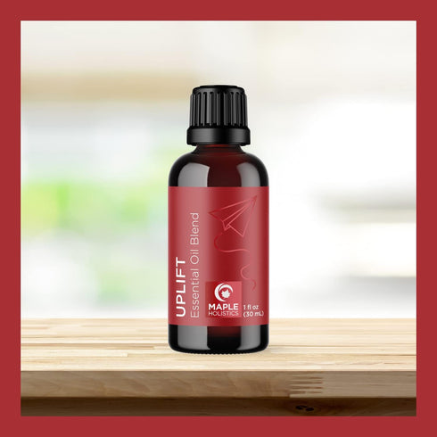 Set Maple Holistics Essential Oils - Relaxing Nighttime and Morning Essential Oil Blends for Diffuser with Mint
