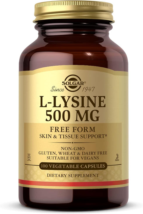 L-Lysine 500 MG, 100 Vcaps