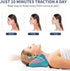 Neck and Shoulder Relaxer: Cervical Traction Device for Pain Relief and Posture Correction (Blue)