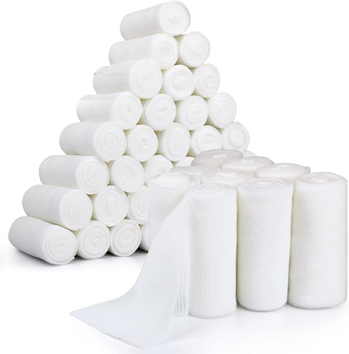 Gauze Bandages – 36 Rolls - Premium First Aid Supplies, Flexible, Stretchable, Breathable, 4” x 4.1 Yards