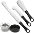 3 Pieces Decanter Cleaning Brush with 400 Cleaning Beads, Flexible Bottle Cleaning Tools for Wine Decanters, Goblets