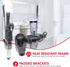 Home Basics 4 Compartment Over the Cabinet Hair Care and Styling Tool: Multi-Purpose Bath Accessory, Chrome