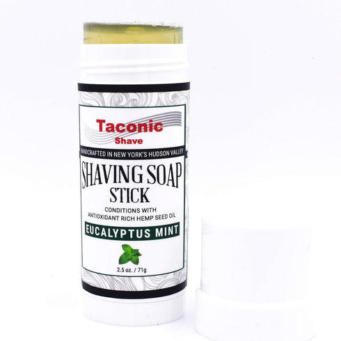 Taconic Shave Shaving Soap Stick with Antioxident Rich Seed Oils for a smooth shave (Eucalyptus Mint)