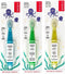 RADIUS Children's Toothbrush Totz Brush - Extra Soft Bristles, Blue/Green/Yellow, BPA Free, Pack of 3