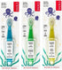 RADIUS Children's Toothbrush Totz Brush - Extra Soft Bristles, Blue/Green/Yellow, BPA Free, Pack of 3