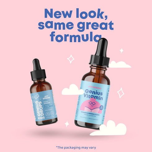 JoySpring Kids B Complex Vitamins, Liquid Drops for Attention & Focus, with Elderberry Zinc and Vitamin C