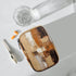Skerhhux 7 Brown Pattern Design Pill Case Travel Pill Organizer Weekly Day Portable with Zipper Medicine Box Pill Case