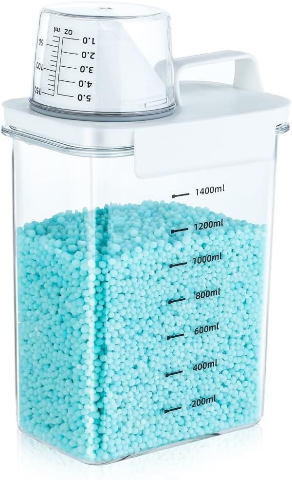 Tokokimo Laundry Detergent Dispenser - Powder Container & Scent Booster Beads Dispenser