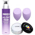 UCANBEMAKUP Long Lasting Makeup Setting Spray Kit, 6.76 Fl oz Hydrating Matte Finish Mist + Translucent Powder