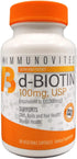 High Dose Biotin (as d-Biotin, USP) 100mg, 90 Capsules, High Potency