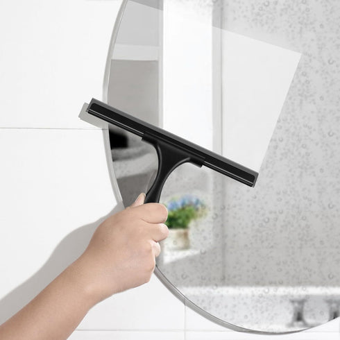 SetSail 10 Inch Stainless Steel Shower Squeegee for Glass Doors, All-Purpose Window Cleaning for Bathroom, Car, Tile