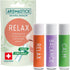 Aromatherapy Nasal Inhaler, Swiss Made Organic Essential Oils Diffuser Stick, 3 Count Stress Relieving Pack