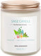 Qizeion Sage Candle for Cleansing House, 8Oz 45 Hrs Soy Wax Sage Scented