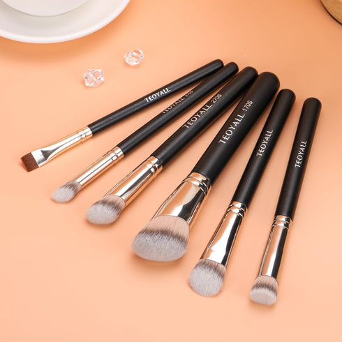 TEOYALL Angled Foundation Contour Brush, Synthetic Kabuki Brush for Liquid, Cream, Powder Cosmetic (170S)