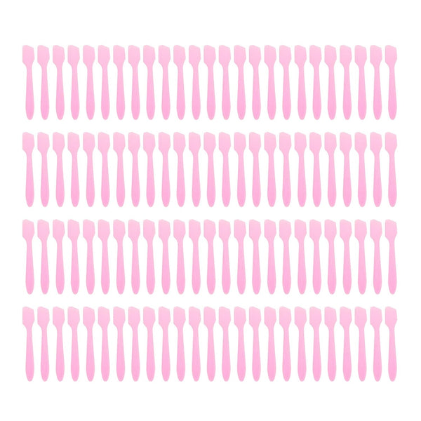 Reusable Mini Make-up Spatulas, 100 Pieces in Pink