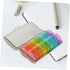 Portable Weekly Medicine Organizer Box Detachable Case Compact Pill Storage Container for Travel and Daily Use