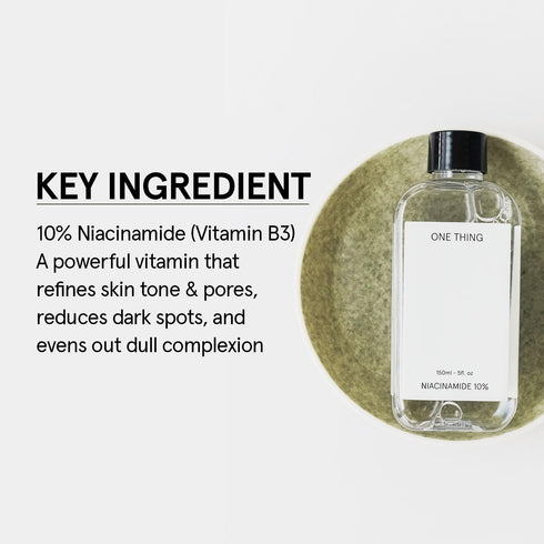 ONE THING Niacinamide 10% Toner 5.07 Fl Oz | Hydrating Revitalizing Soothing Facial Essence for Dull, Oily Skin