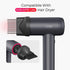 TYMO Hair Comb Attachment for AIRHYPE Lite Dryer, Magnetic Nozzle for Detangling and Efficient Styling